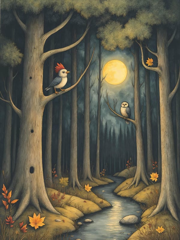 Illustrazione di Nuezi e i Suoni della Foresta — 2