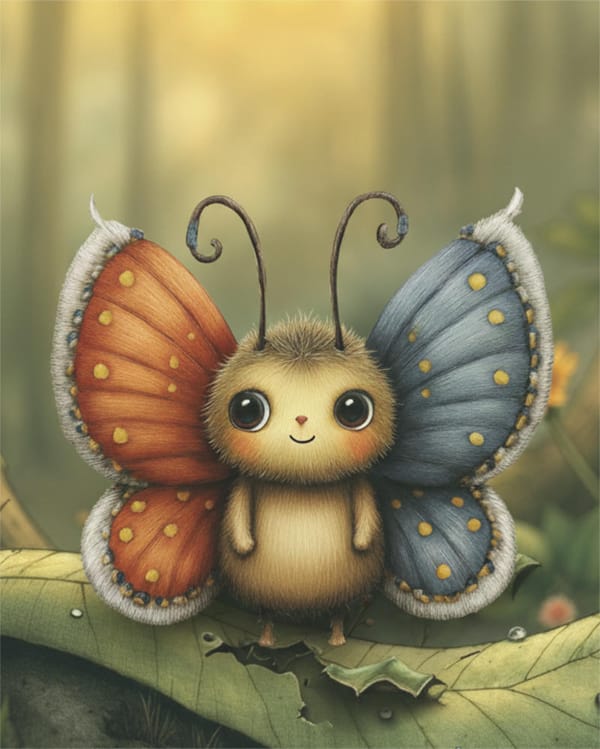 Ilustración de La Mariposa Valiente — 2