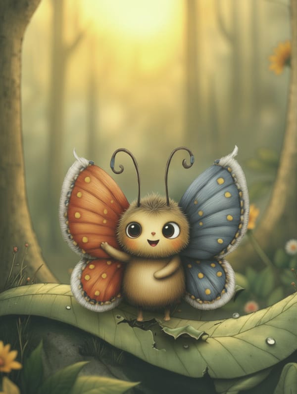 Ilustración de La Mariposa Valiente — 3