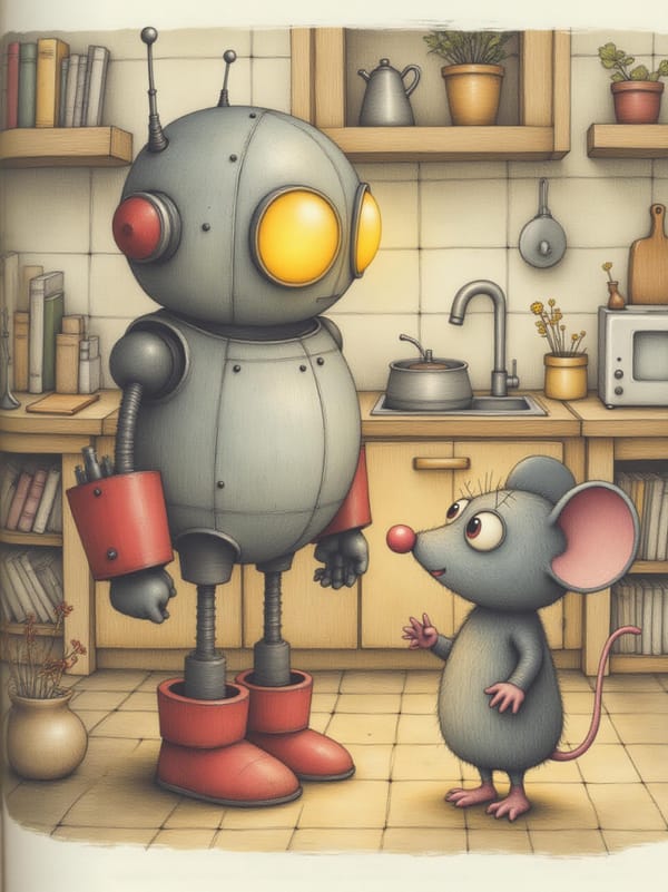 Ilustración de El Robot Curioso — 3