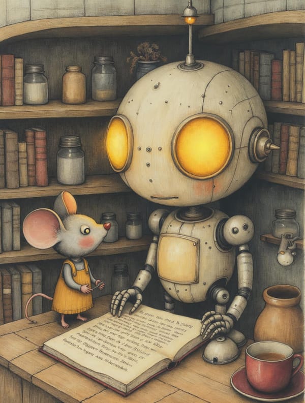 Ilustración de El Robot Curioso — 4