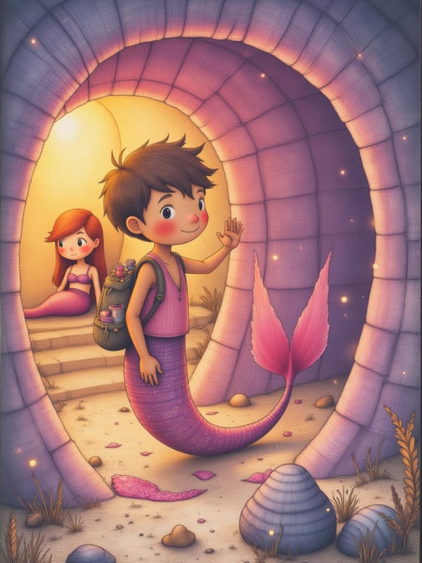 Illustration from Marina and the Color of the Sea — 5
