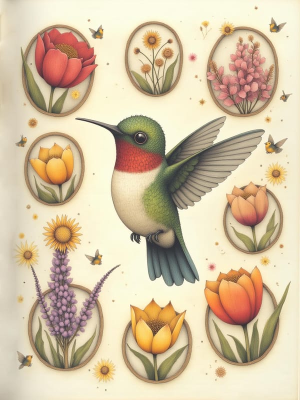Illustration de La Tortue et le Colibri — 3