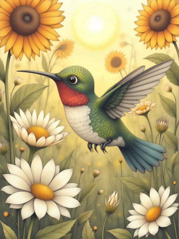 Illustration de La Tortue et le Colibri — 4