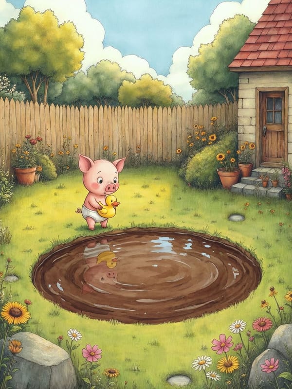 Ilustração de Splash! Para a Água, Pompom — 1