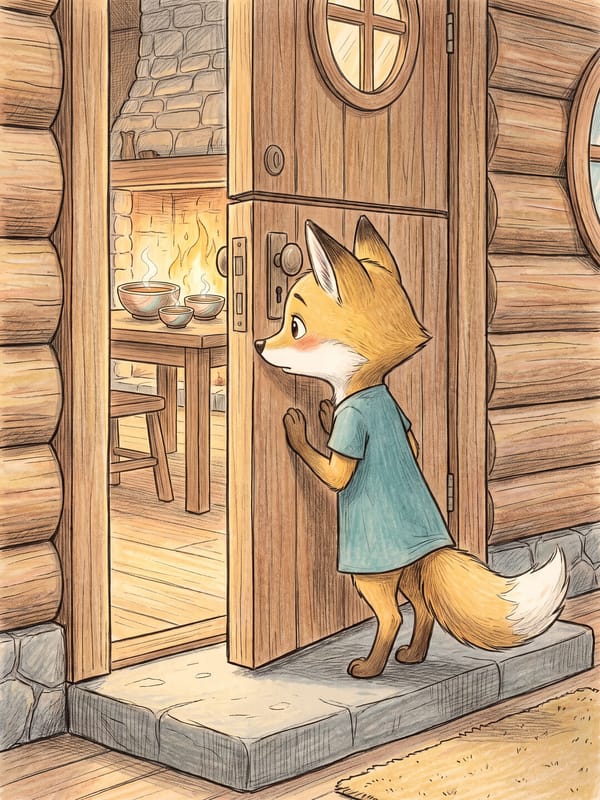 Illustration from A Retelling of Goldilocks — 4